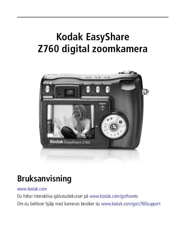 Mode d'emploi KODAK Z760