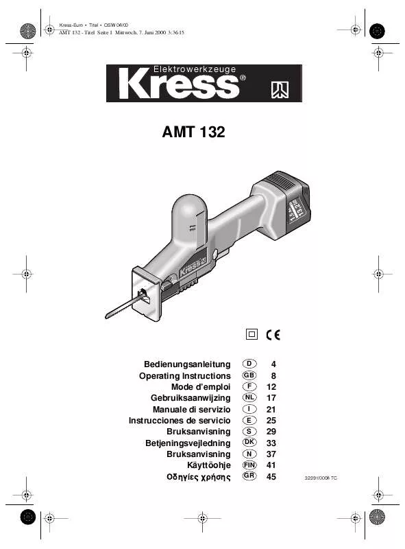 Mode d'emploi KRESS AMT 132