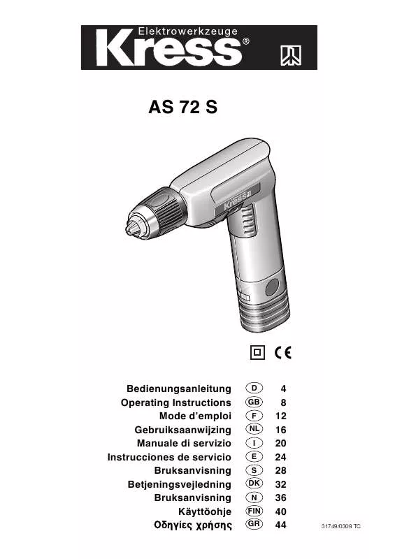 Mode d'emploi KRESS AS 72 S