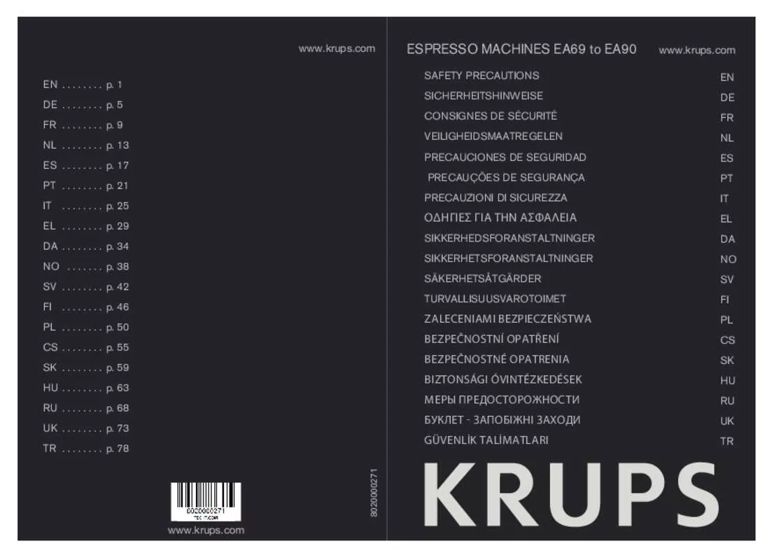 Mode d'emploi KRUPS YY4081FD