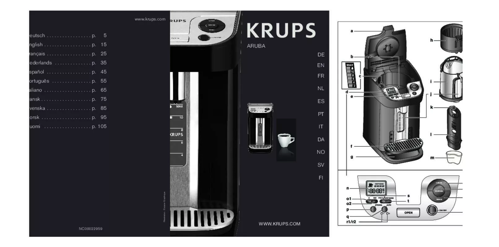 Mode d'emploi KRUPS YY8308 FD