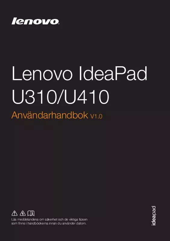 Mode d'emploi LENOVO IDEAPAD U310