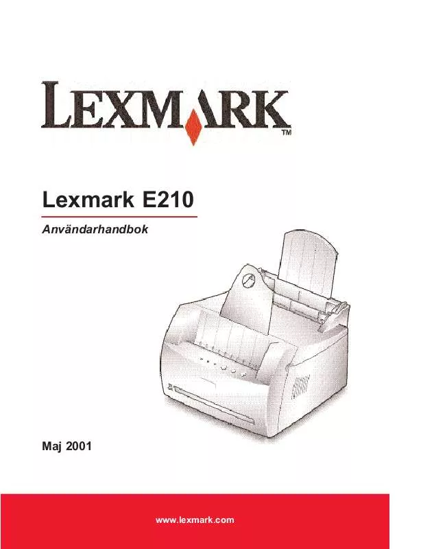 Mode d'emploi LEXMARK E210