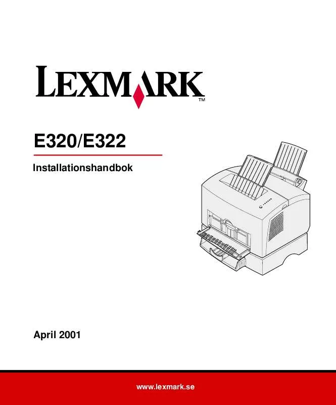 Mode d'emploi LEXMARK E320