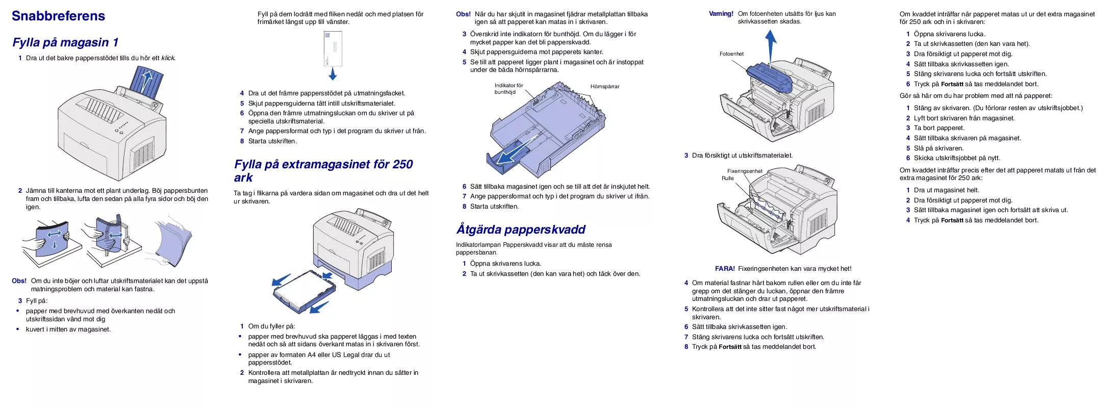 Mode d'emploi LEXMARK E321