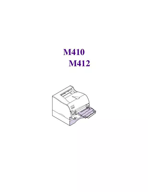 Mode d'emploi LEXMARK OPTRA M410