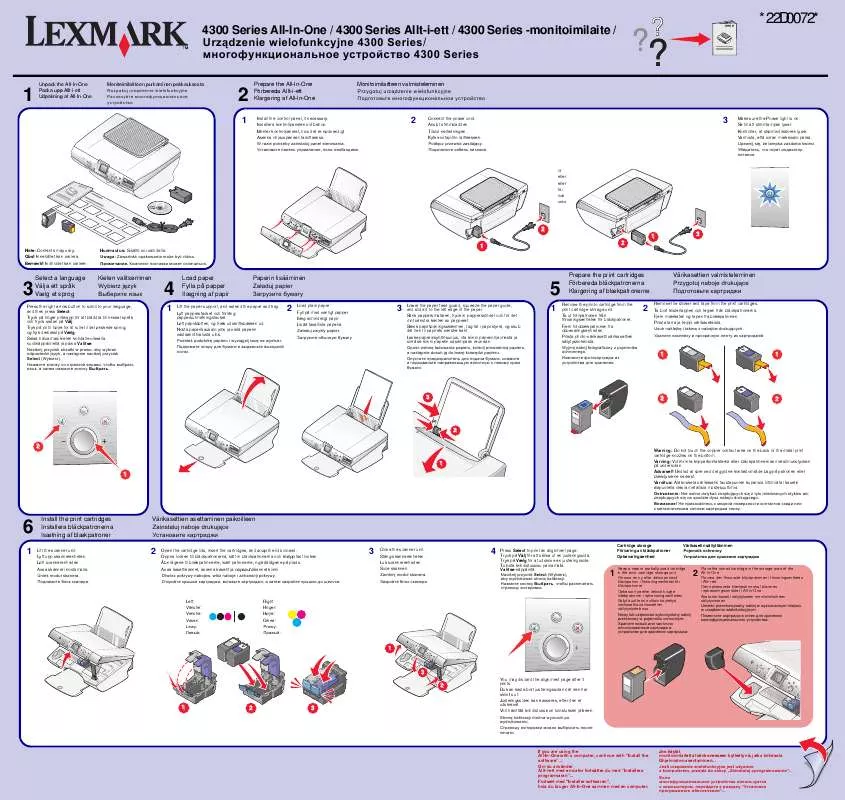 Mode d'emploi LEXMARK P4350