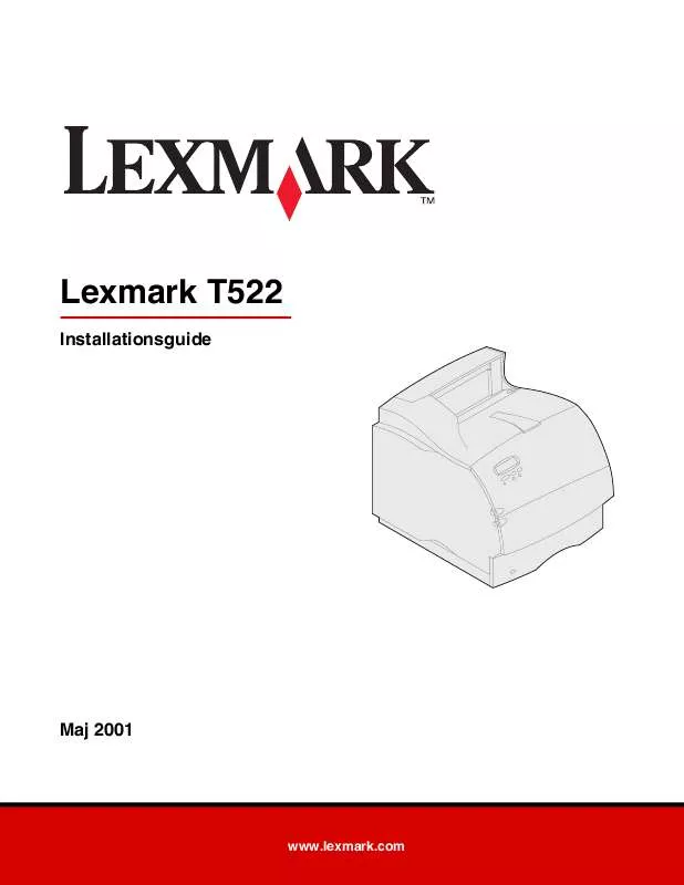 Mode d'emploi LEXMARK T520