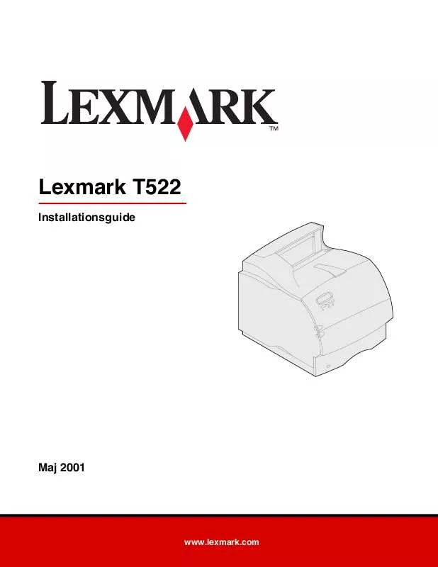 Mode d'emploi LEXMARK T522