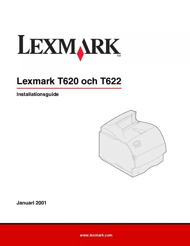 Mode d'emploi LEXMARK T620