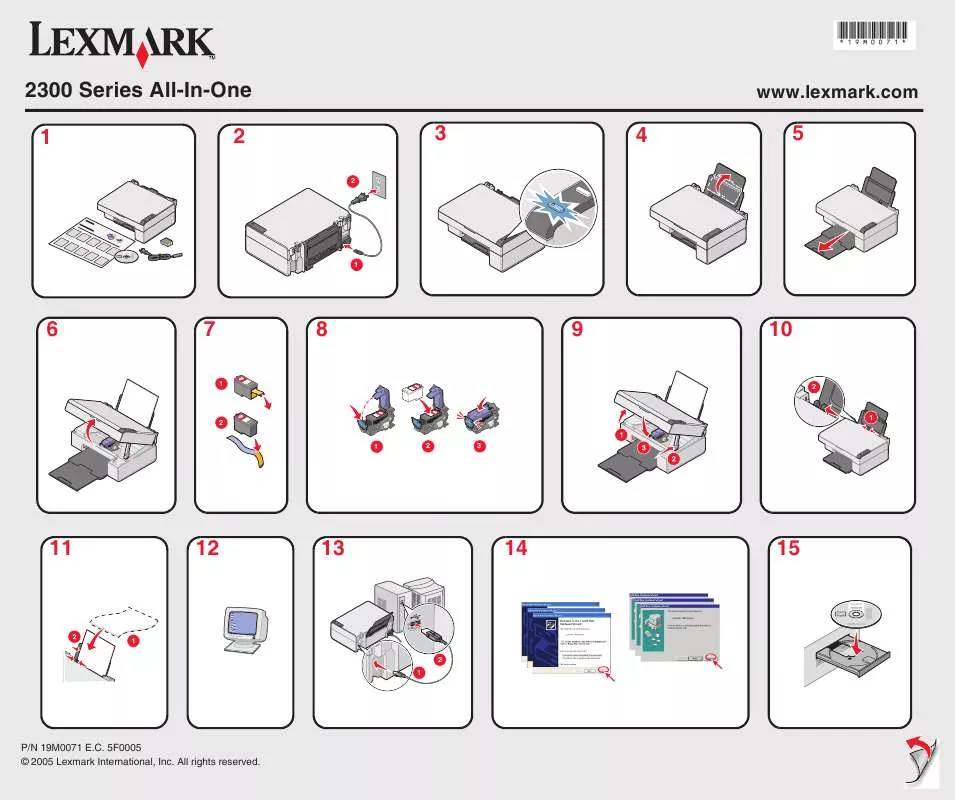 Mode d'emploi LEXMARK X2350