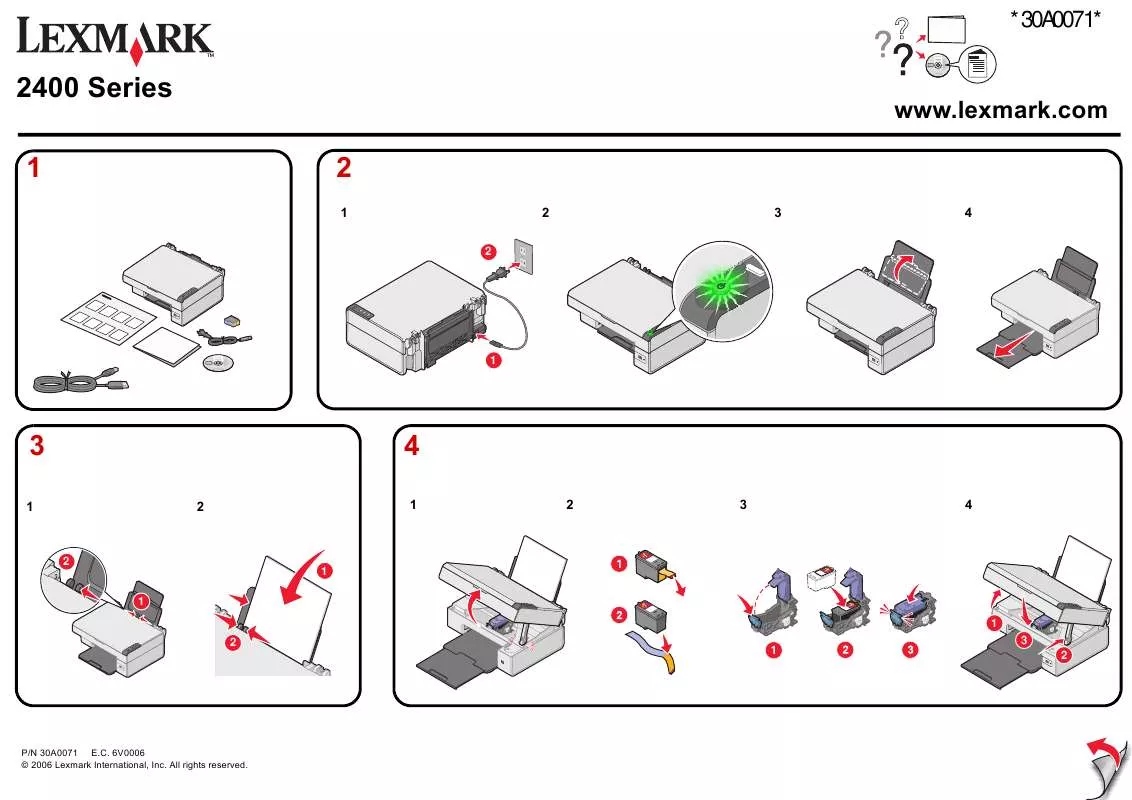 Mode d'emploi LEXMARK X2470