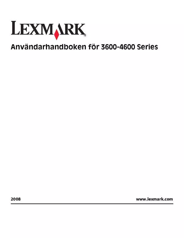 Mode d'emploi LEXMARK X3650