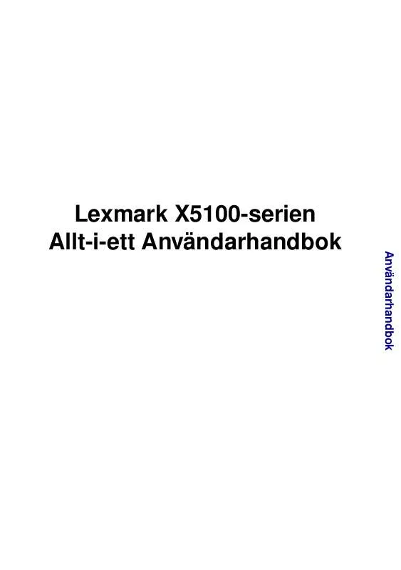 Mode d'emploi LEXMARK X5150