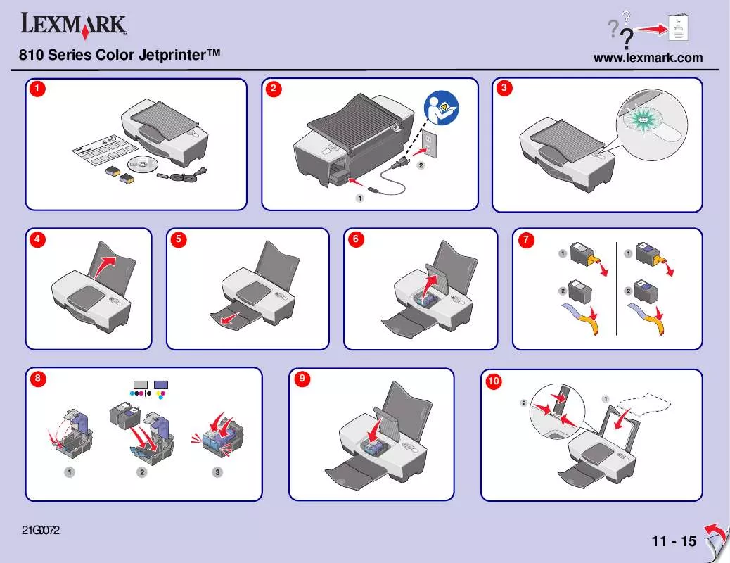 Mode d'emploi LEXMARK Z816