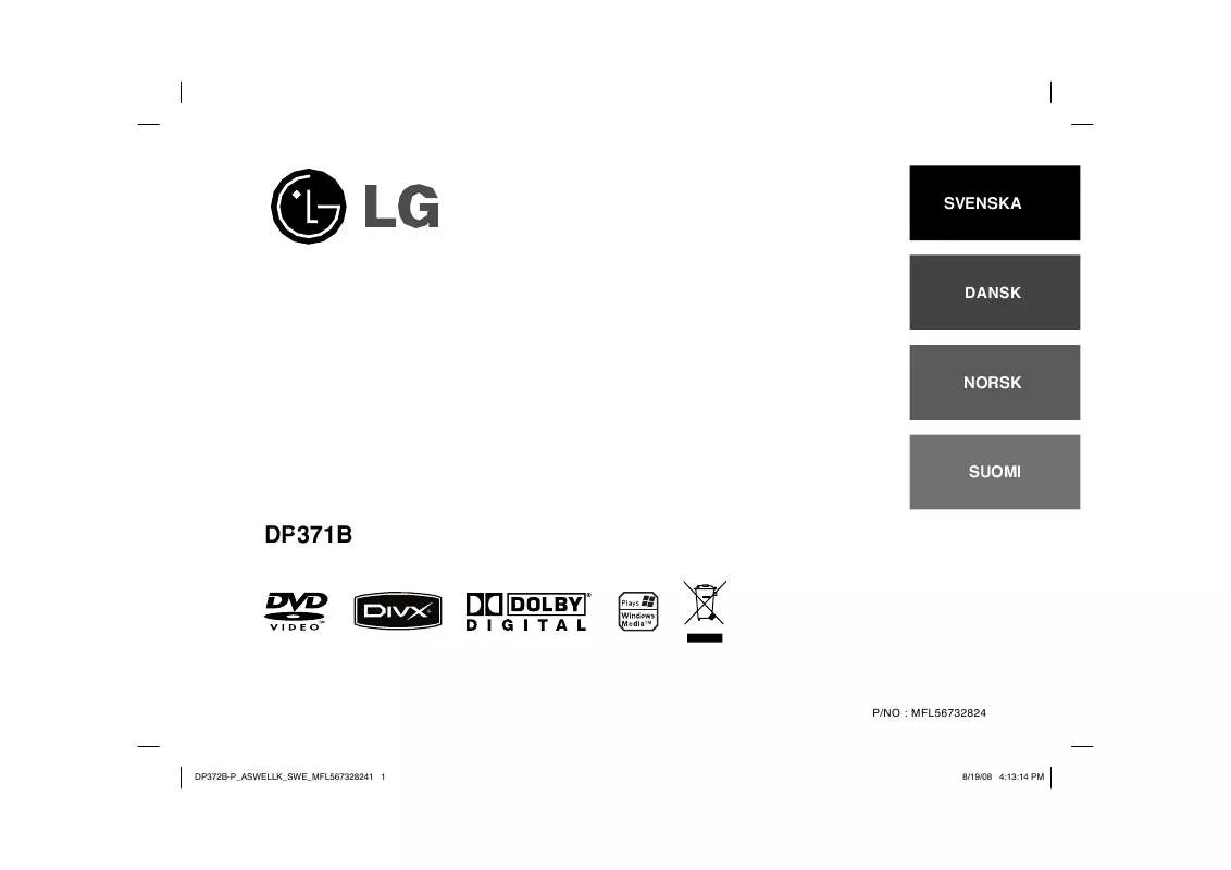 Mode d'emploi LG DP371B