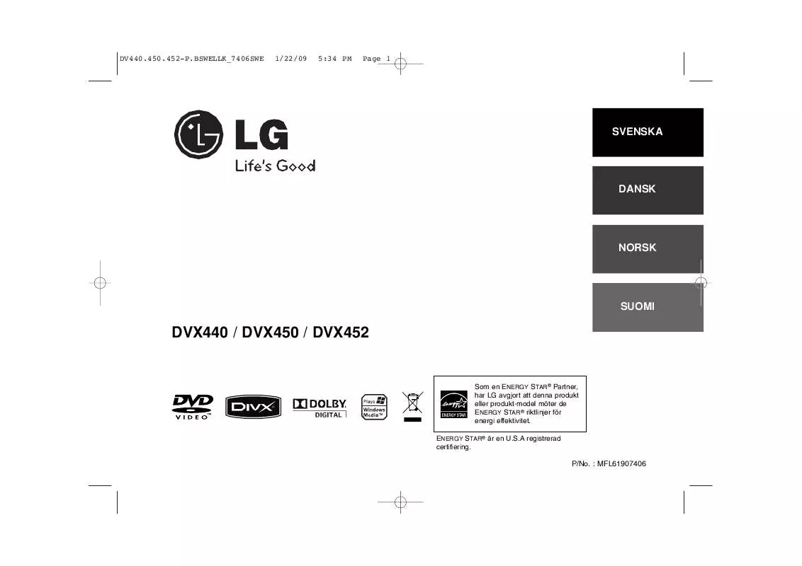 Mode d'emploi LG DVX-440