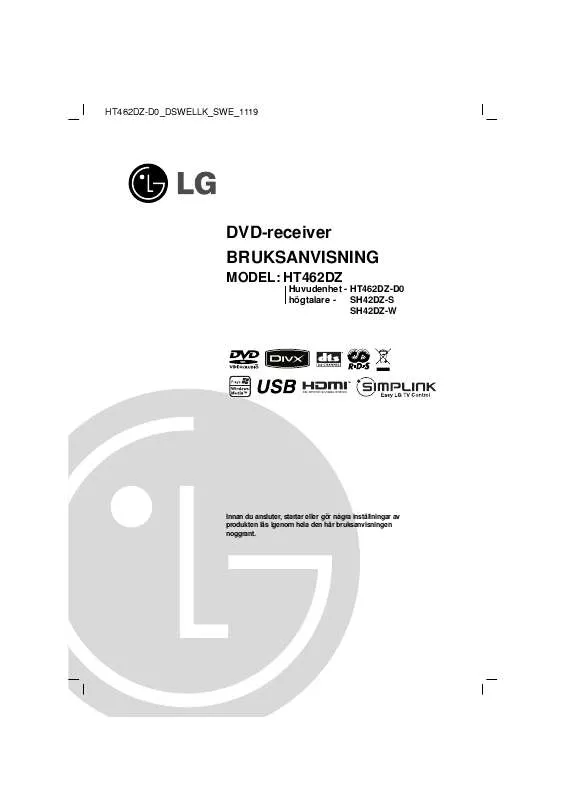 Mode d'emploi LG HT462DZ