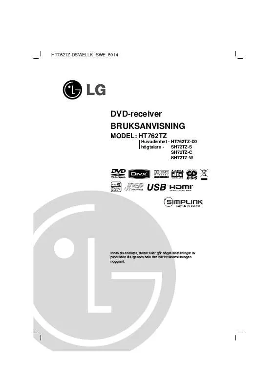 Mode d'emploi LG HT762TZ