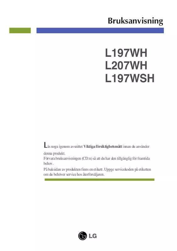 Mode d'emploi LG L197WH