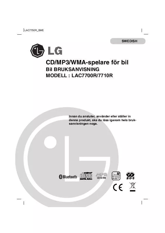 Mode d'emploi LG LAC-7710R