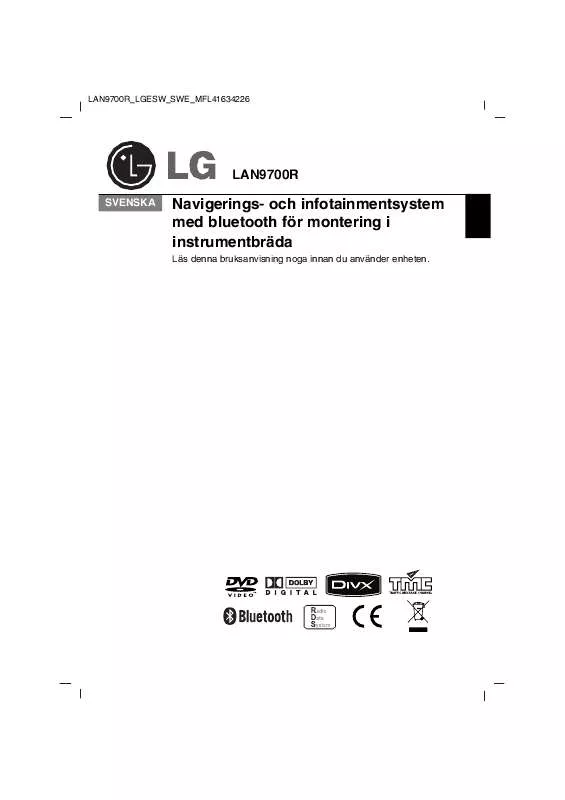 Mode d'emploi LG LAN-9700R