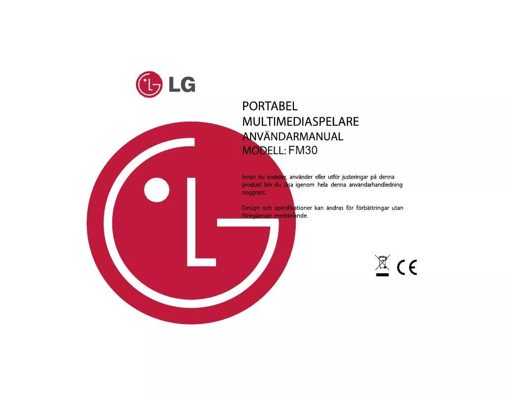 Mode d'emploi LG MF-FM30E1K