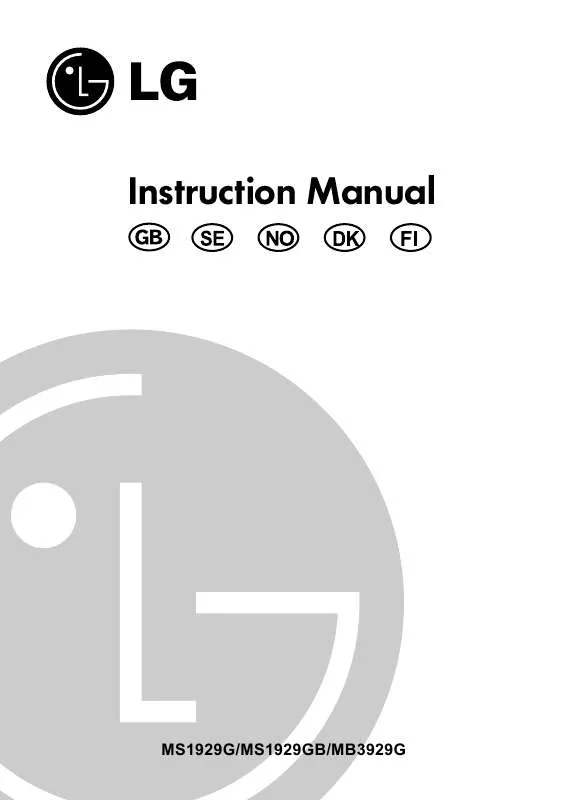 Mode d'emploi LG MS-1929-GB