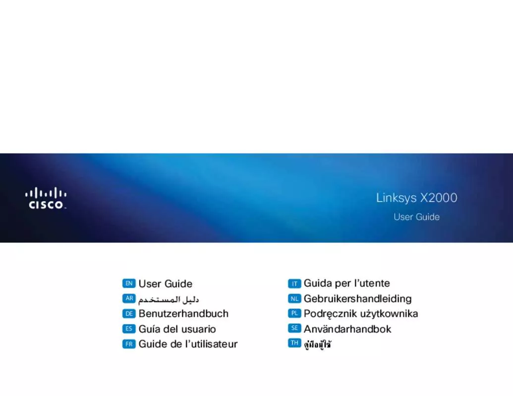 Mode d'emploi LINKSYS X2000