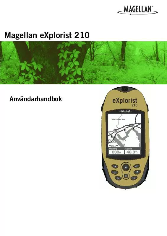 Mode d'emploi MAGELLAN EXPLORIST 210