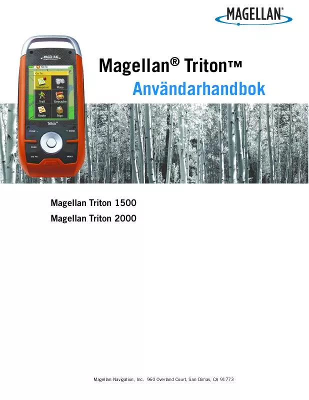 Mode d'emploi MAGELLAN TRITON 2000