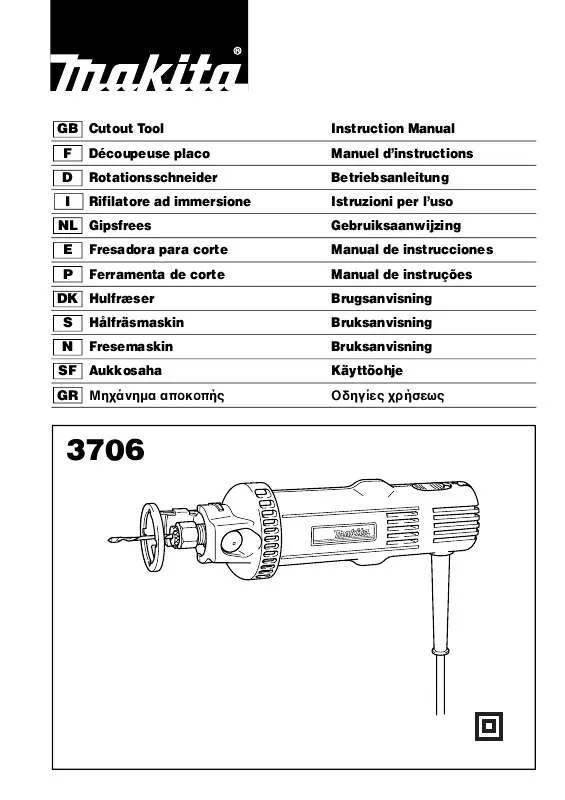 Mode d'emploi MAKITA 3706