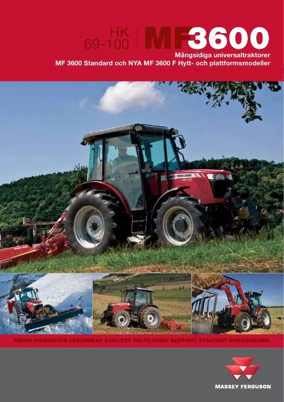 Mode d'emploi MASSEY FERGUSON 3600