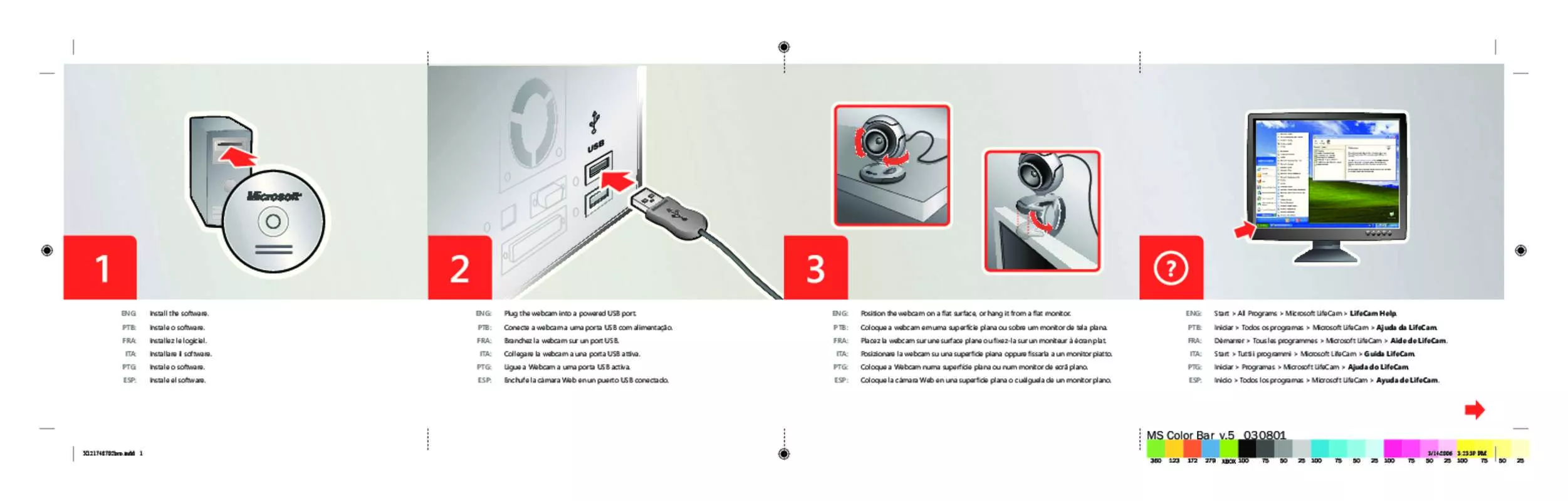 Mode d'emploi MICROSOFT LIFECAM VX-5000