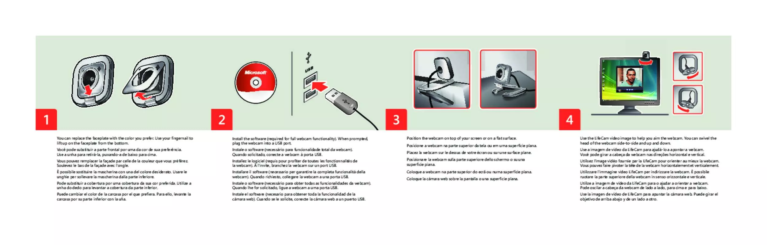 Mode d'emploi MICROSOFT LIFECAM VX-5500