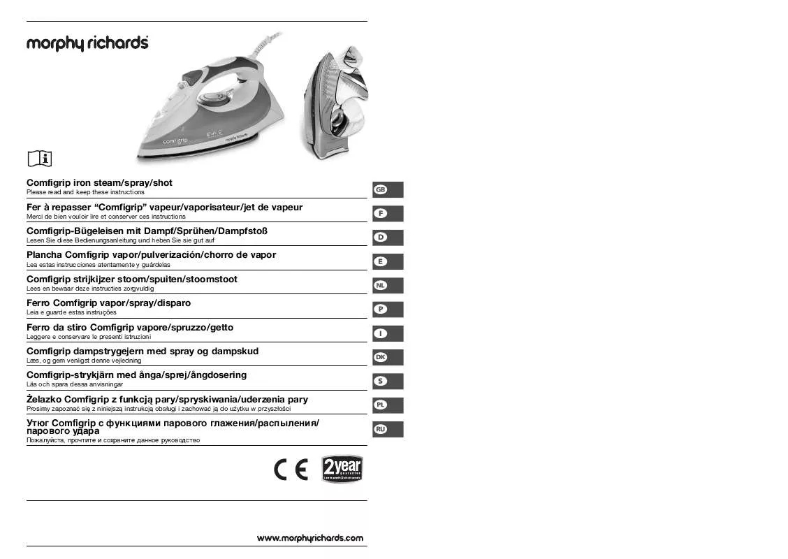 Mode d'emploi MORPHY RICHARDS COMFIGRIP