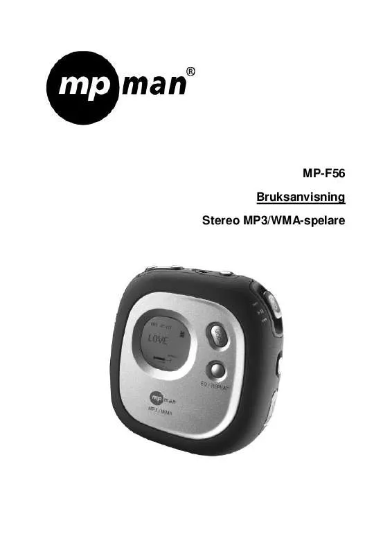 Mode d'emploi MPMAN MP-F56