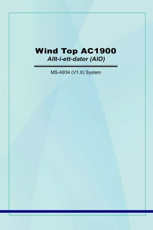 Mode d'emploi MSI WIND TOP AC1900