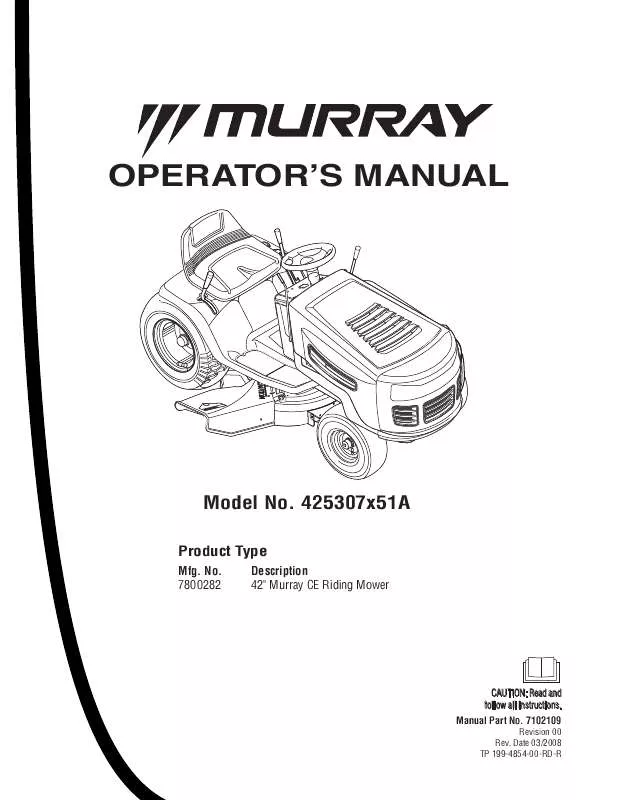 Mode d'emploi MURRAY 425618X51