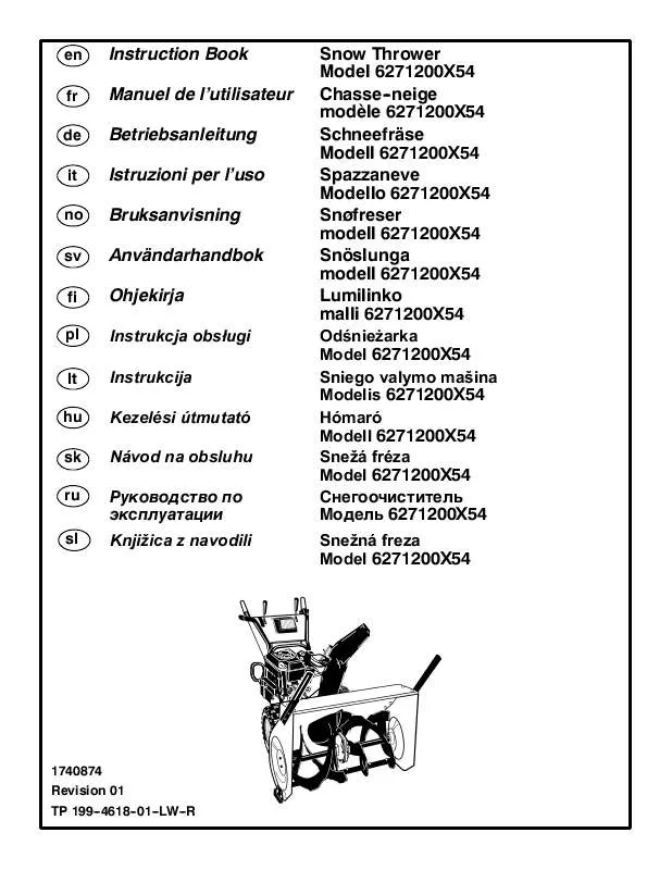 Mode d'emploi MURRAY 6271200X54