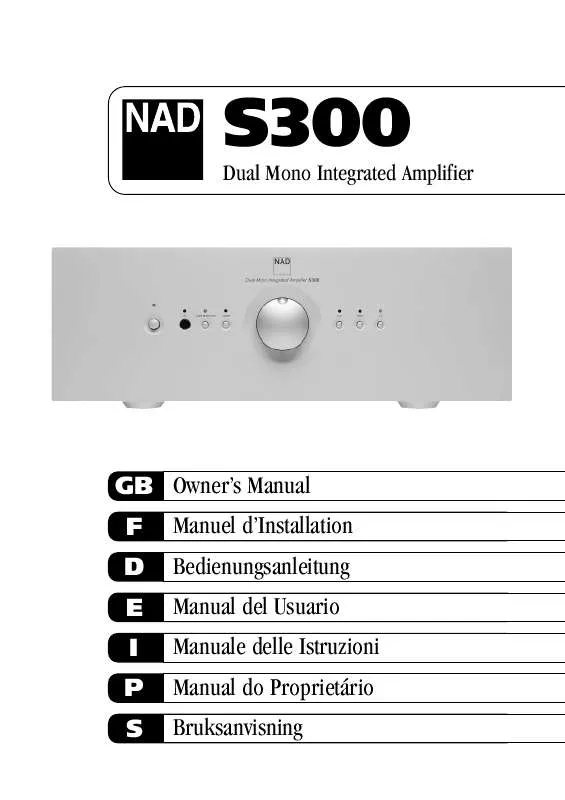 Mode d'emploi NAD S300