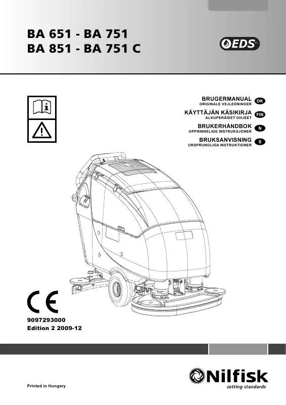 Mode d'emploi NILFISK BA 851