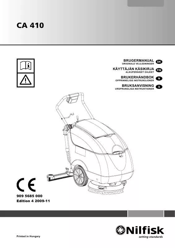 Mode d'emploi NILFISK CA 410