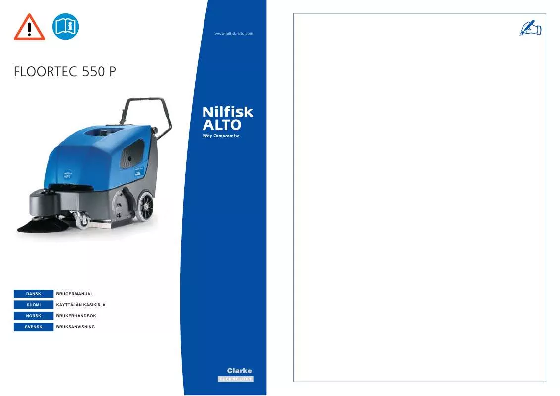 Mode d'emploi NILFISK FLOORTEC 550 P