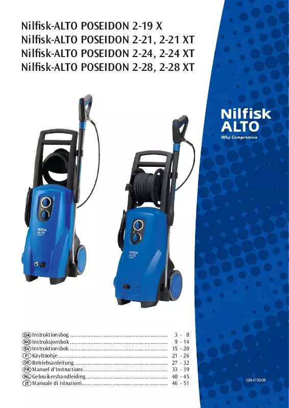 Mode d'emploi NILFISK POSEIDON 2