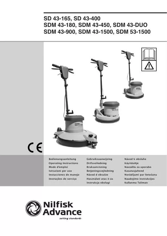 Mode d'emploi NILFISK SD 43-400