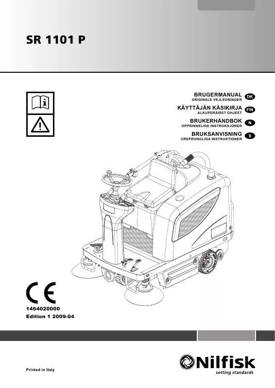 Mode d'emploi NILFISK SR 1101 P