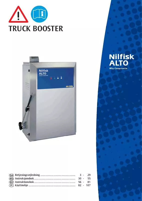 Mode d'emploi NILFISK TRUCK BOOSTER