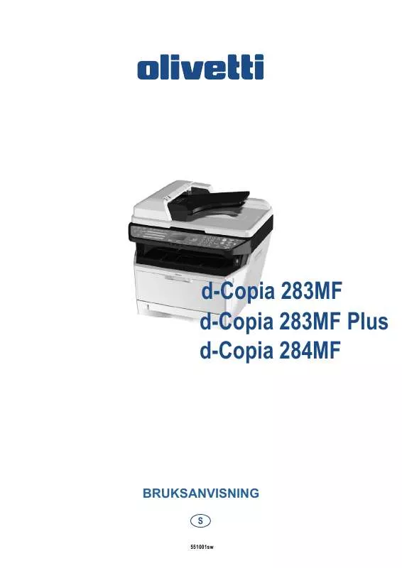 Mode d'emploi OLIVETTI D-COPIA 283MF