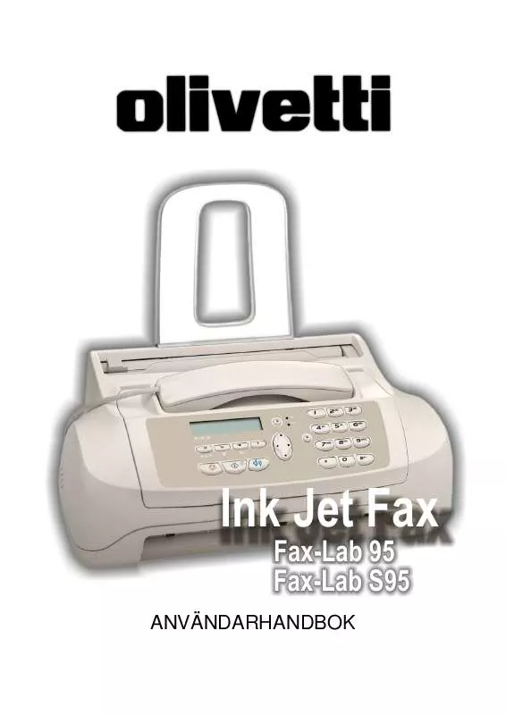 Mode d'emploi OLIVETTI FAX-LAB 95